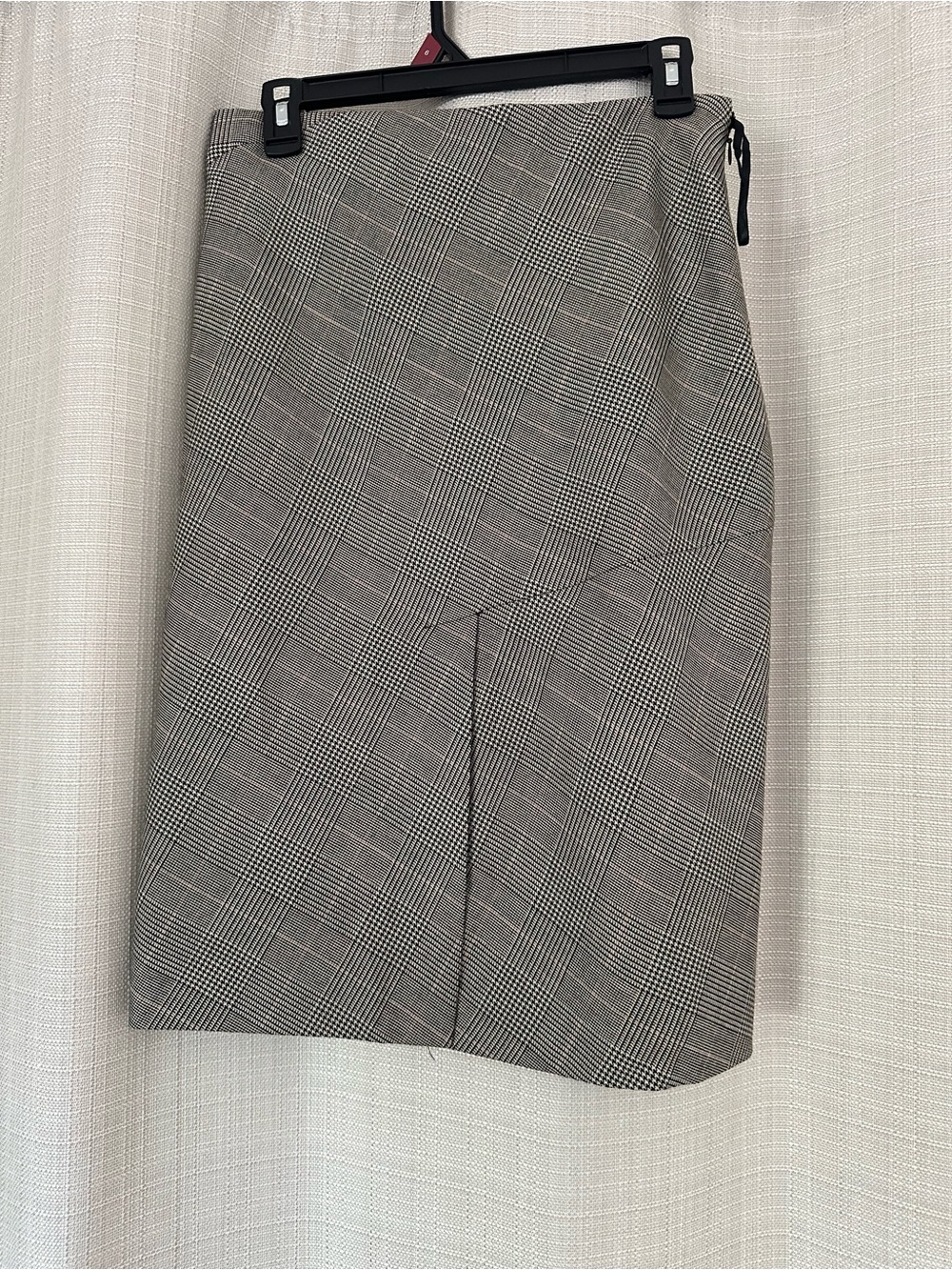 DKNY Gray Plaid Pencil Skirt